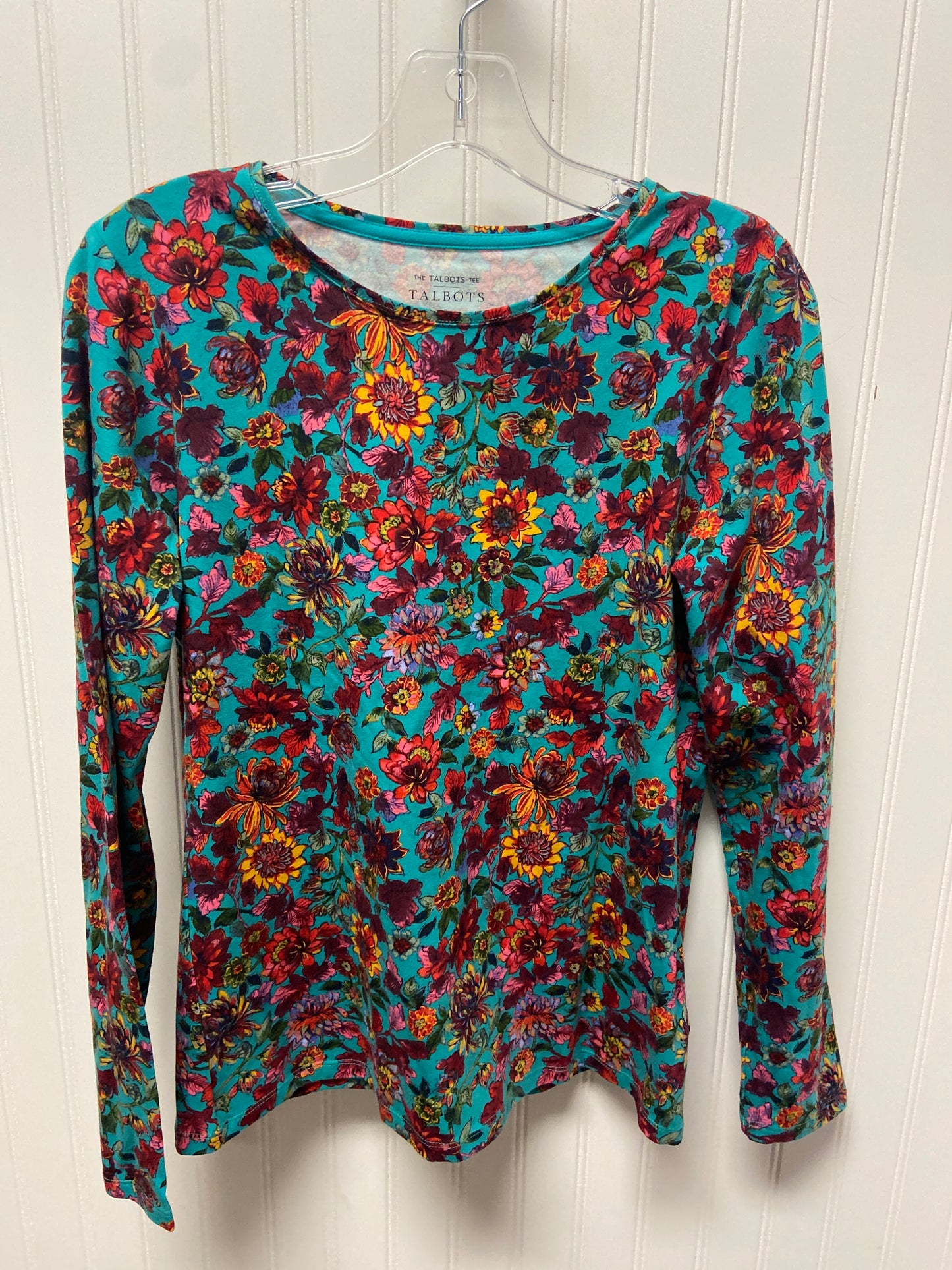 Top Long Sleeve By Talbots In Floral Print, Size: S