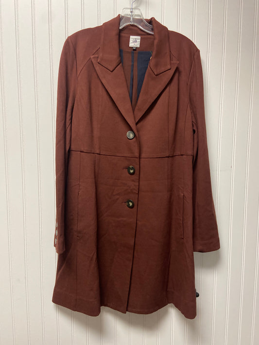 Coat Trench Coat By Cabi In Maroon, Size: M