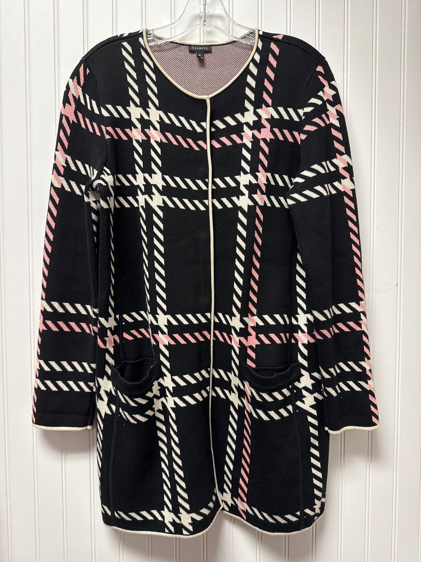 Coat Other By Talbots In Black & White, Size: M