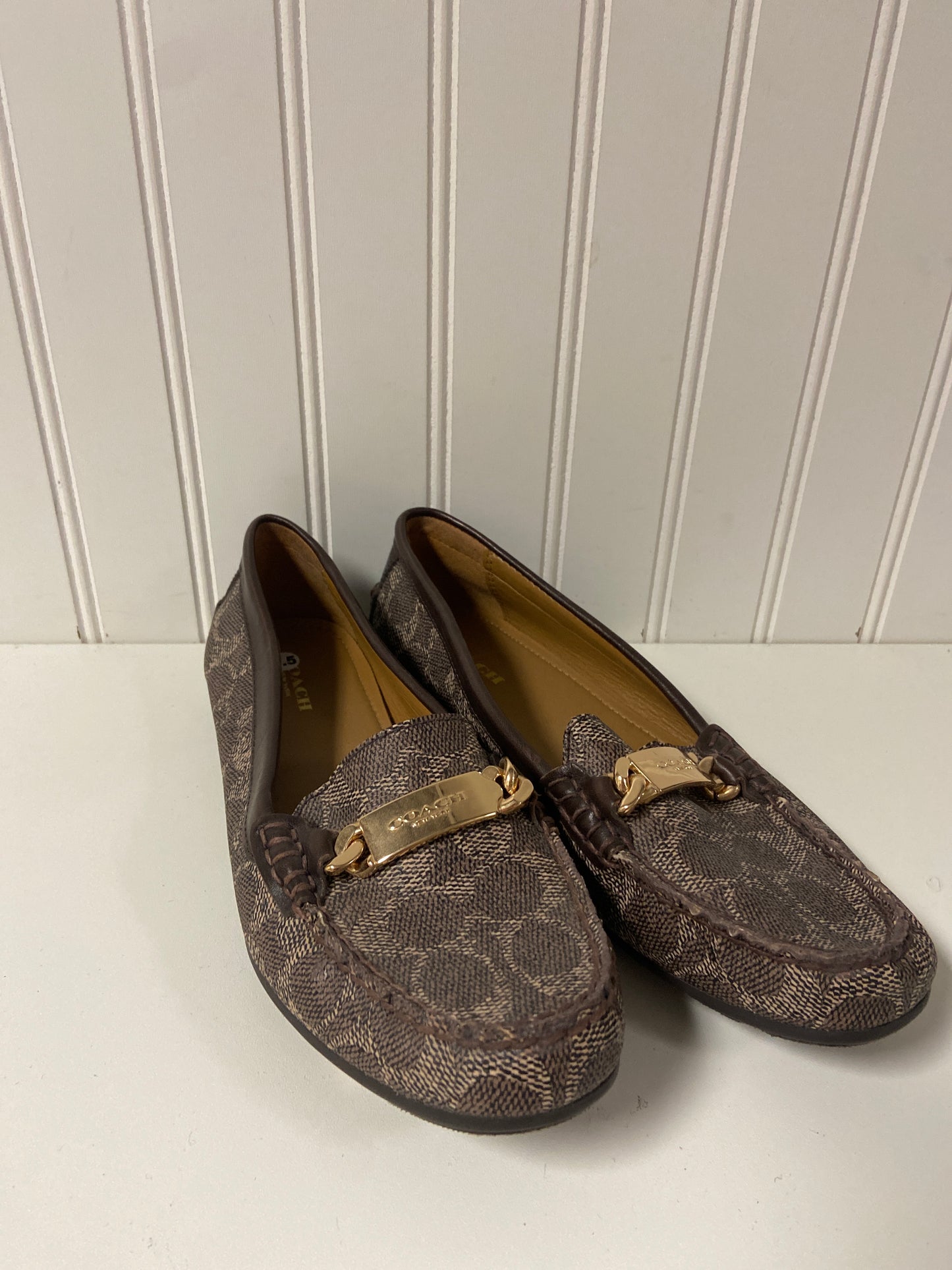 Shoes Designer By Coach In Brown, Size: 7.5