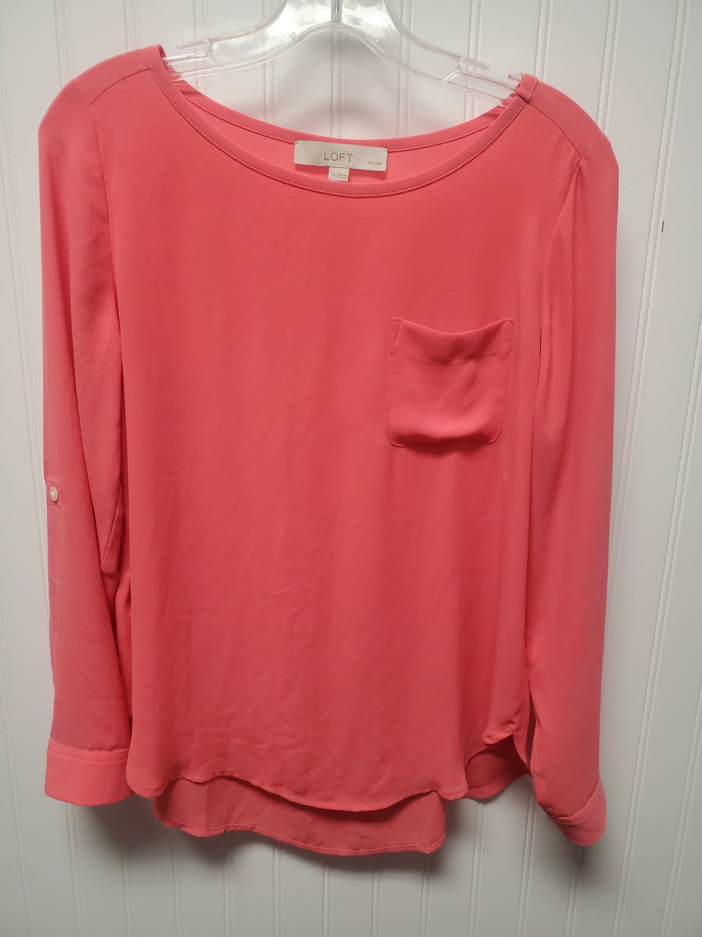 Top Long Sleeve By Loft In Orange, Size: Sp