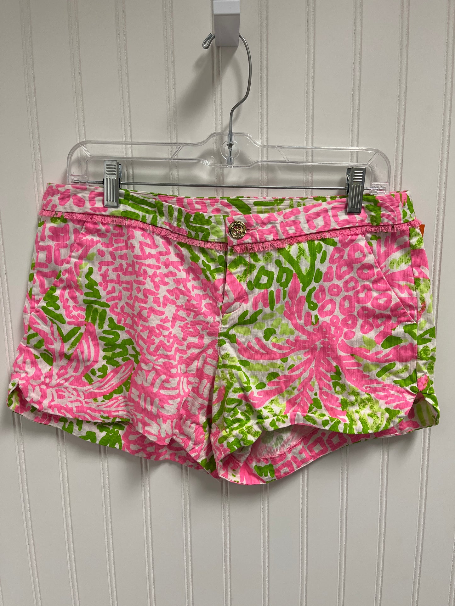 Shorts Designer By Lilly Pulitzer In Green & Pink, Size: 6