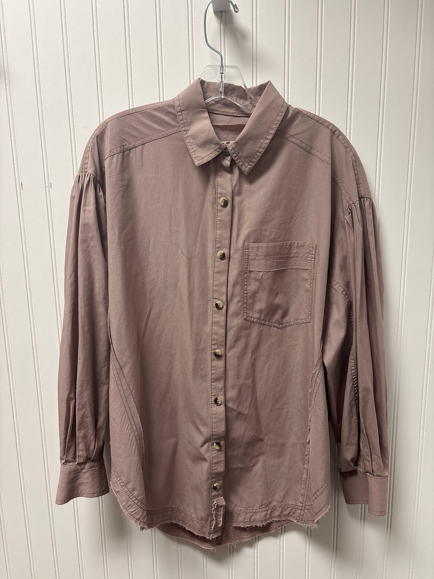 Top Long Sleeve By We The Free In Purple, Size: Xs