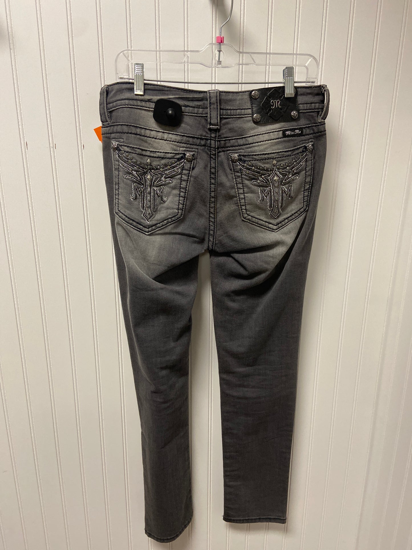 Jeans Skinny By Miss Me In Grey, Size: 10