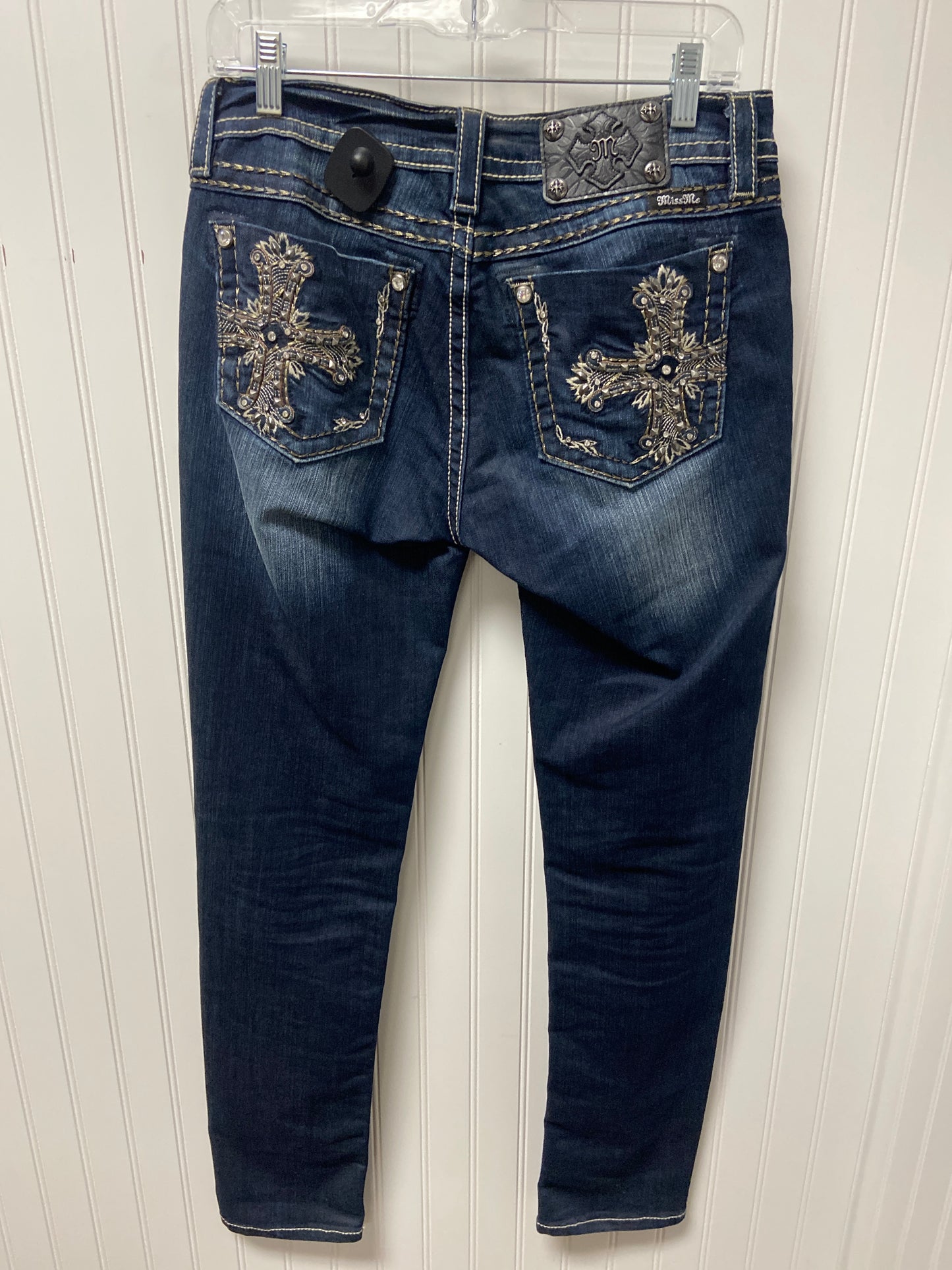 Jeans Skinny By Miss Me In Blue Denim, Size: 10