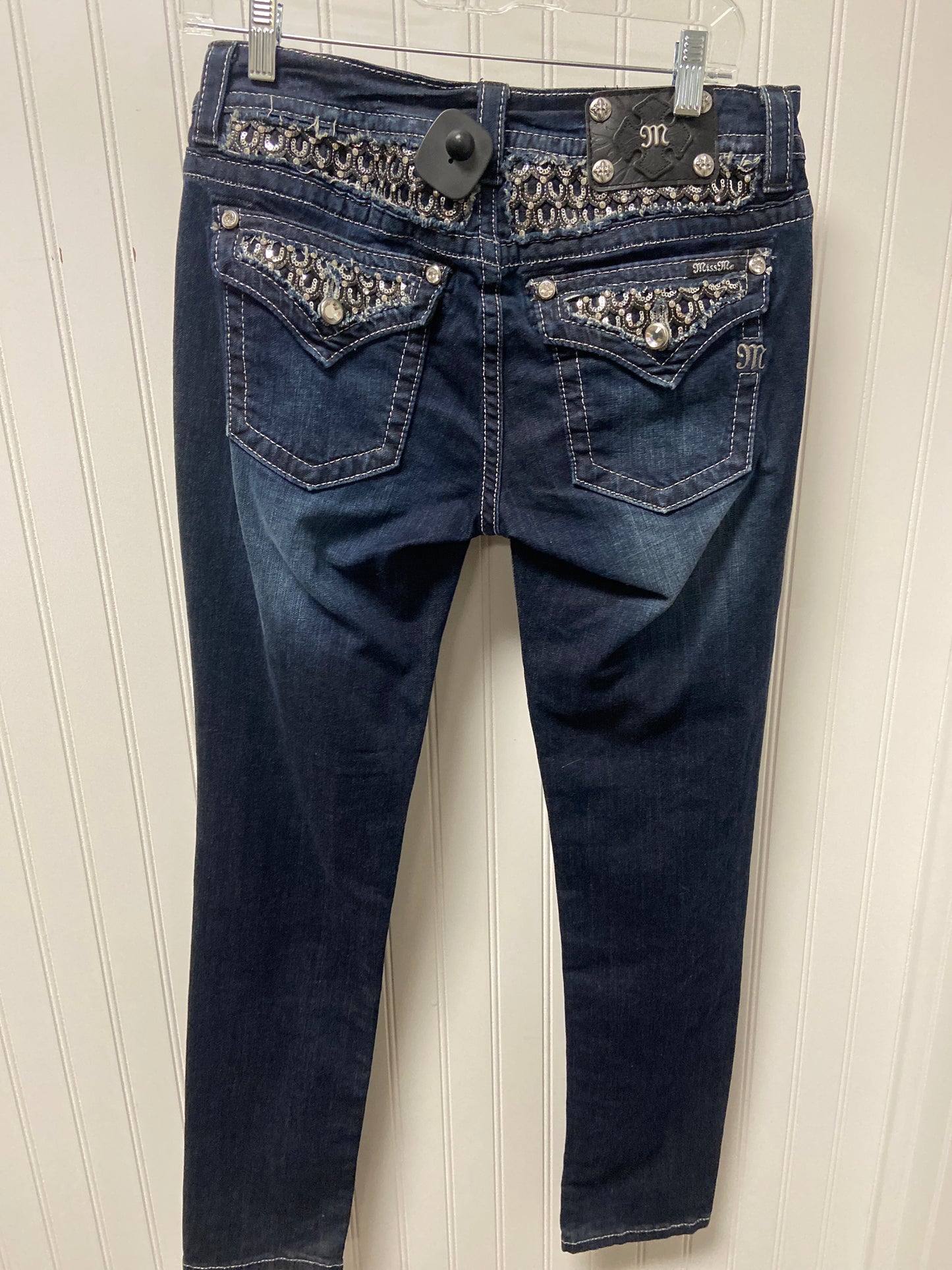 Jeans Skinny By Miss Me In Blue Denim, Size: 10