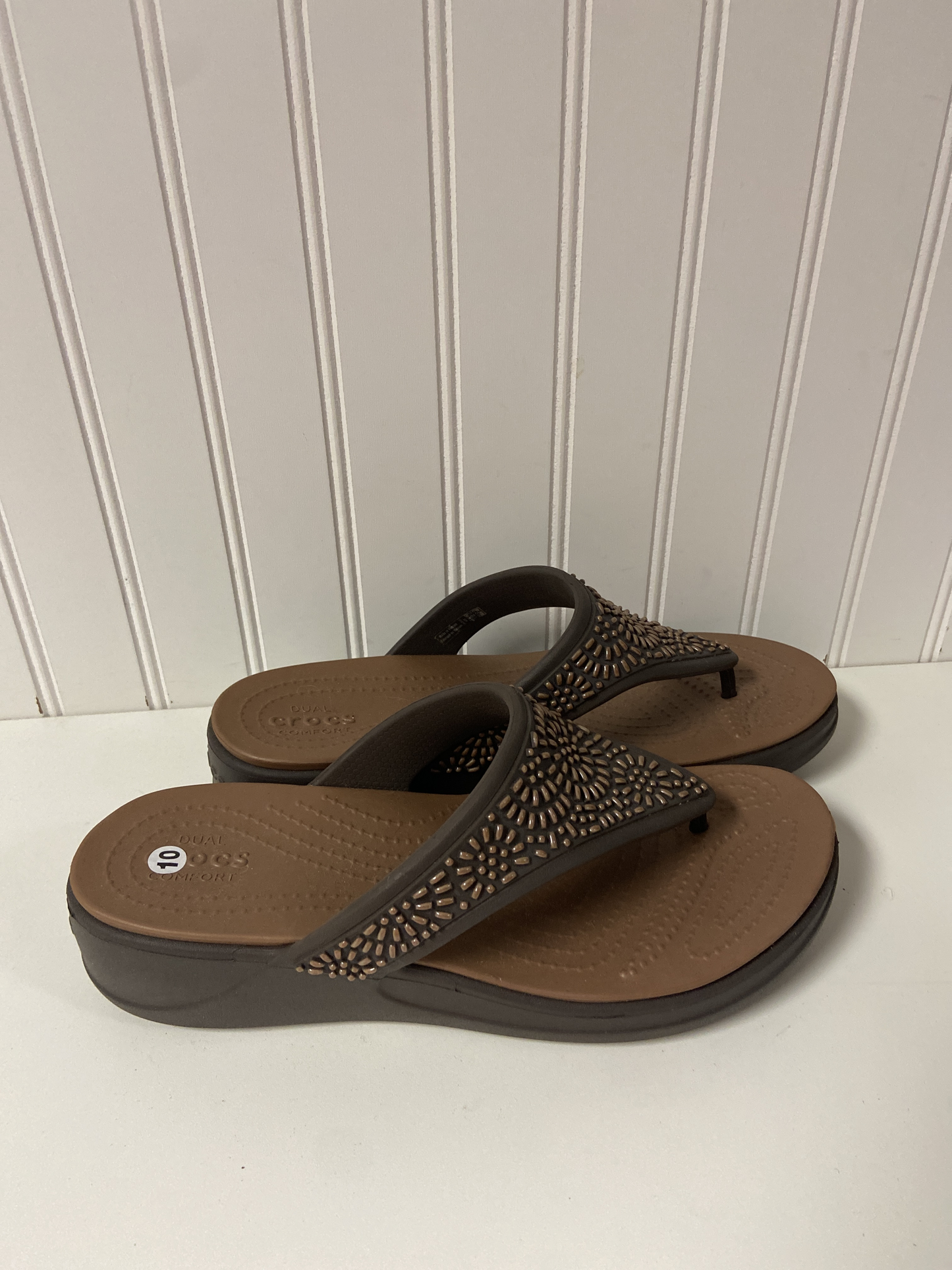 Sandals Flip Flops By Crocs  Size: 10