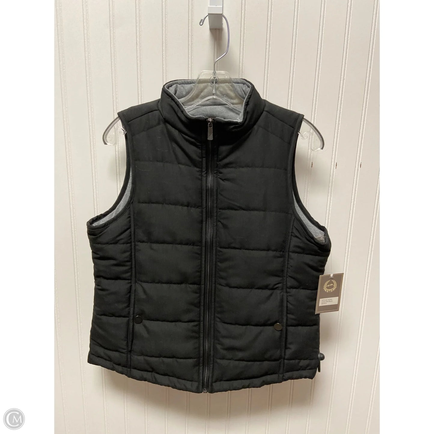 Vest Puffer & Quilted By Clothes Mentor In Black, Size: S