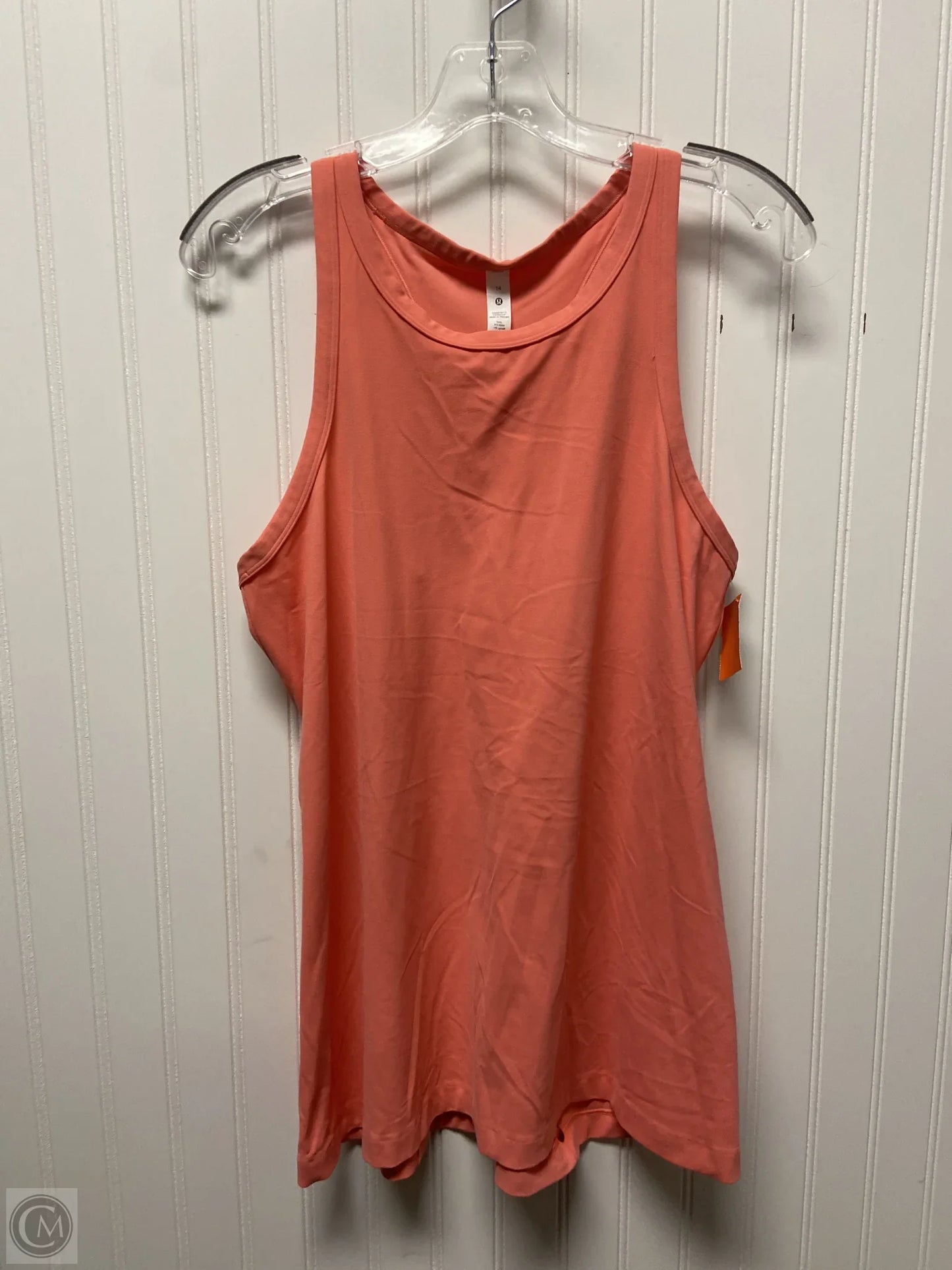 Athletic Tank Top By Lululemon In Peach, Size: L