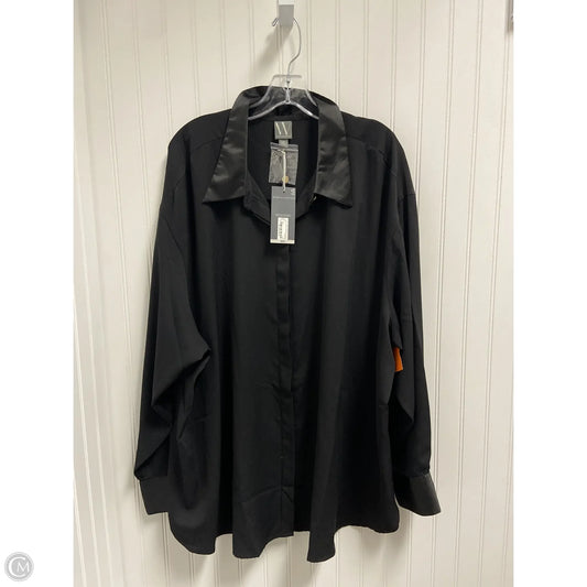 Top Long Sleeve By Worthington In Black, Size: 3x