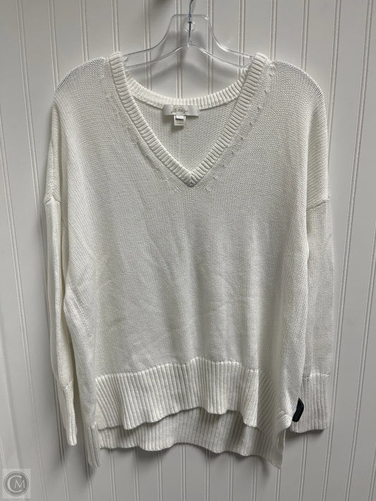 Sweater Designer By Lilly Pulitzer In White, Size: L