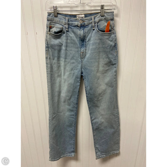 Jeans Straight By Hudson In Blue Denim, Size: 2