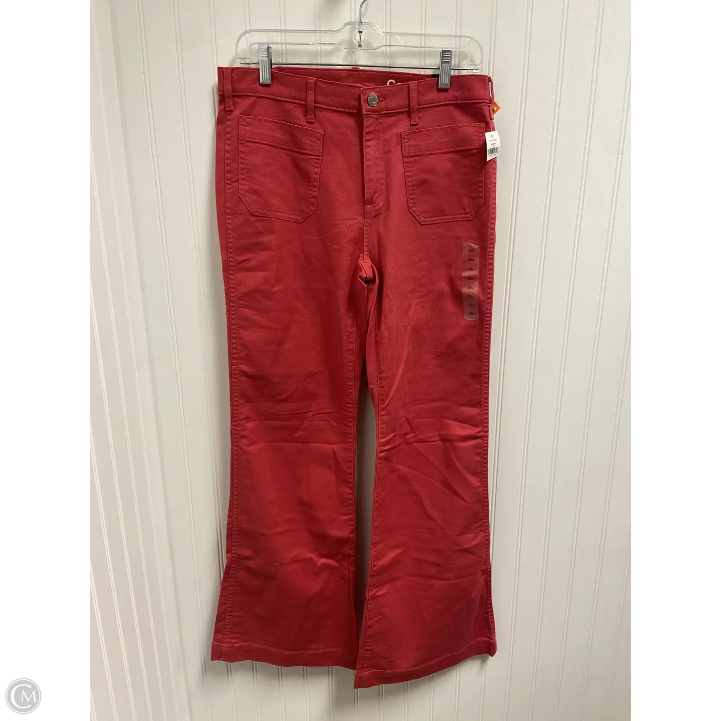 Jeans Flared By Gap In Red, Size: 8