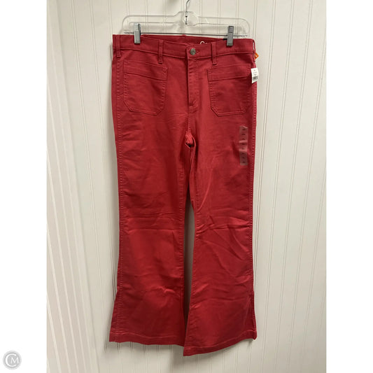 Jeans Flared By Gap In Red, Size: 8