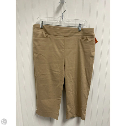 Capris By Chicos In Tan, Size: 10