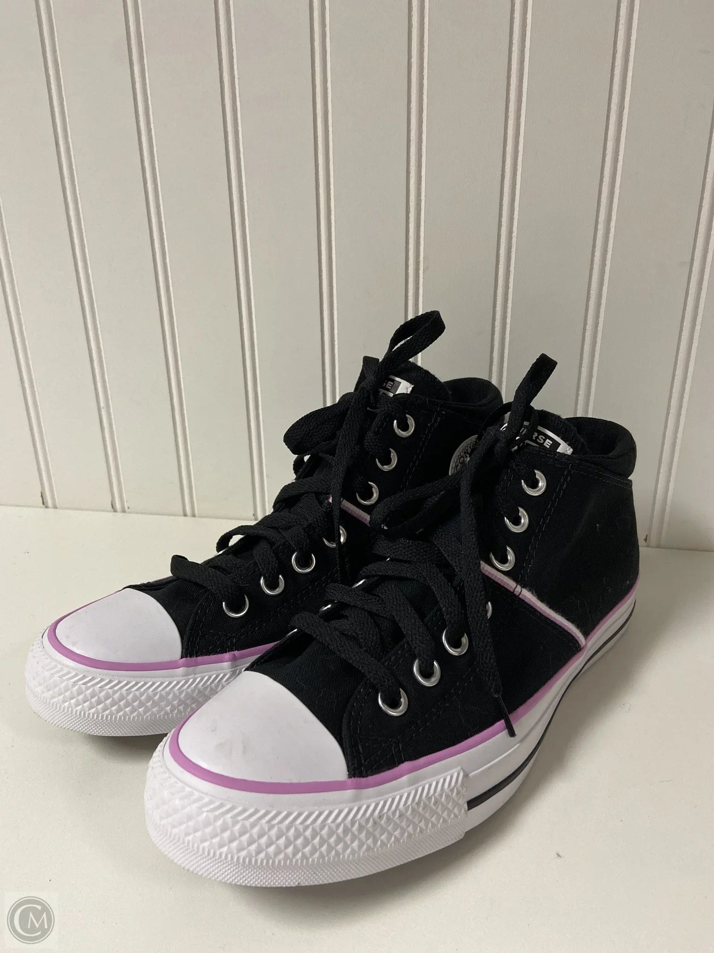 Shoes Sneakers By Converse In Black & Purple, Size: 9