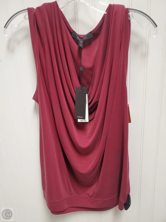 Top Sleeveless By Bcbgmaxazria In Red, Size: L