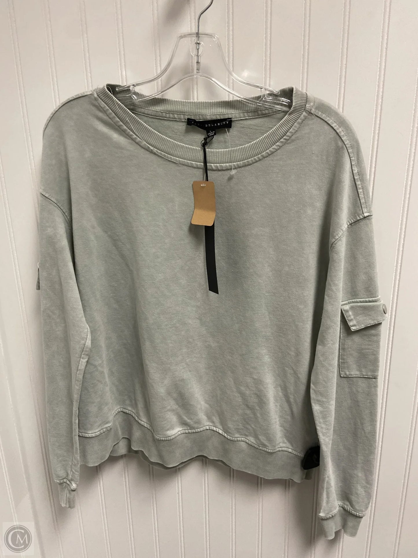 Sweatshirt Crewneck By Jane And Delancey In Green, Size: L