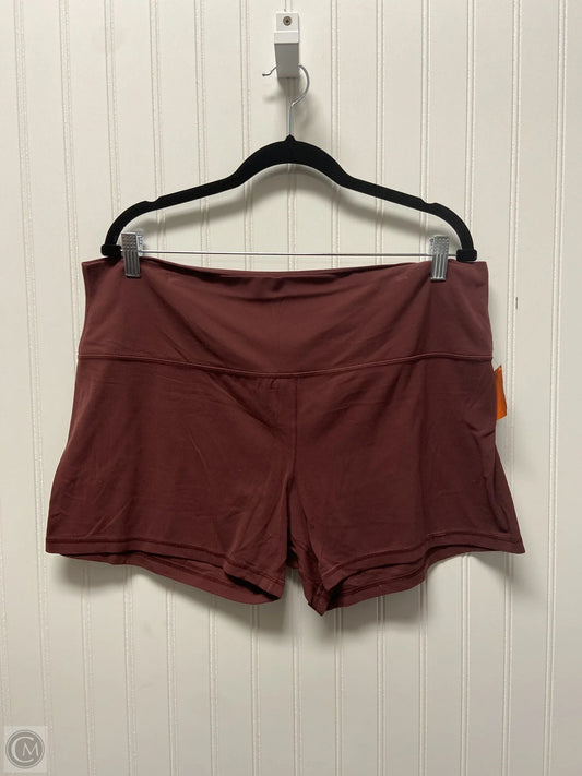 Athletic Shorts By Lululemon In Red, Size: 1x