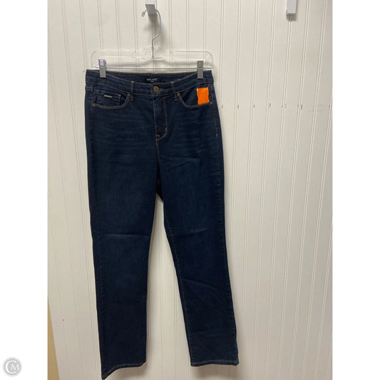 Jeans Straight By Nine West In Blue Denim, Size: 8