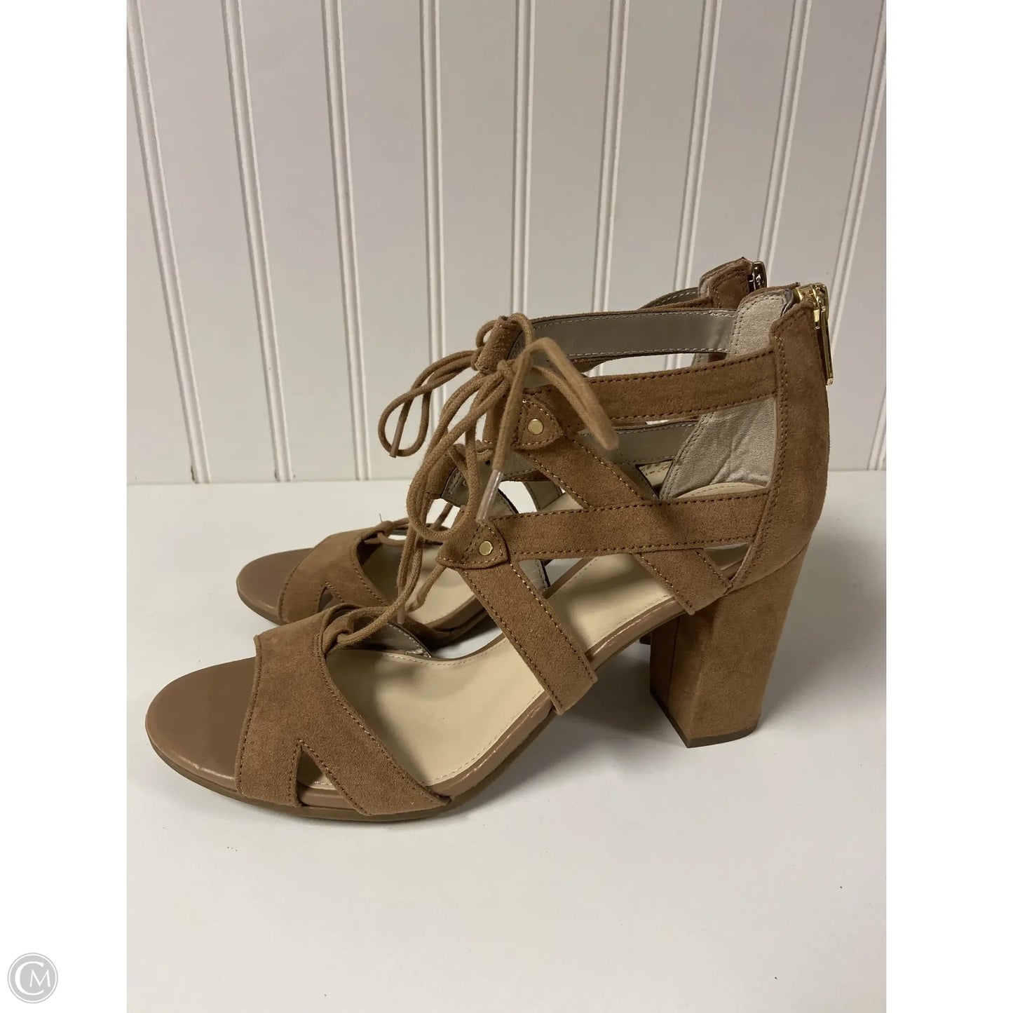 Sandals Heels Block By Circus By Sam Edelman In Brown, Size: 8