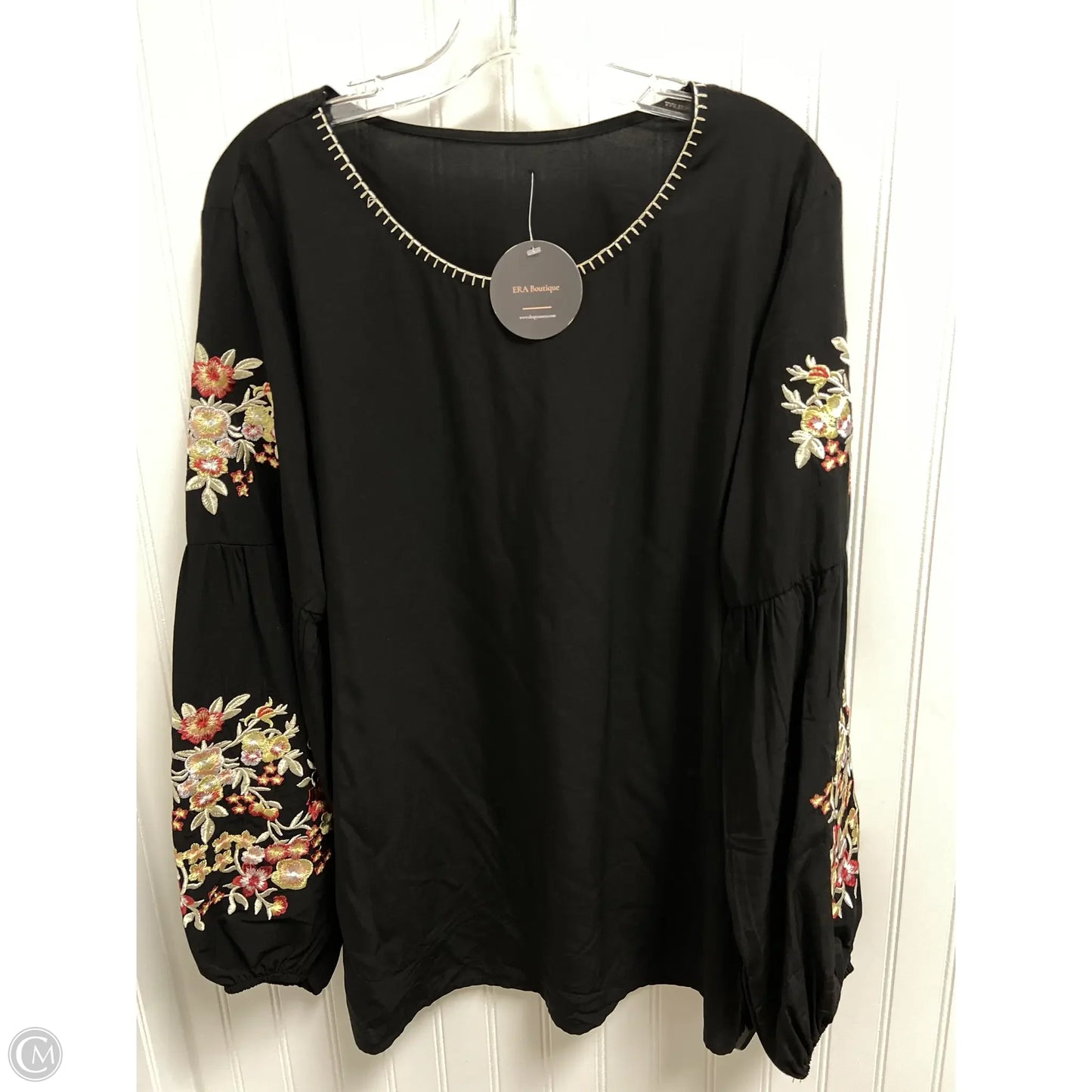 Top Long Sleeve By Clothes Mentor In Black, Size: L