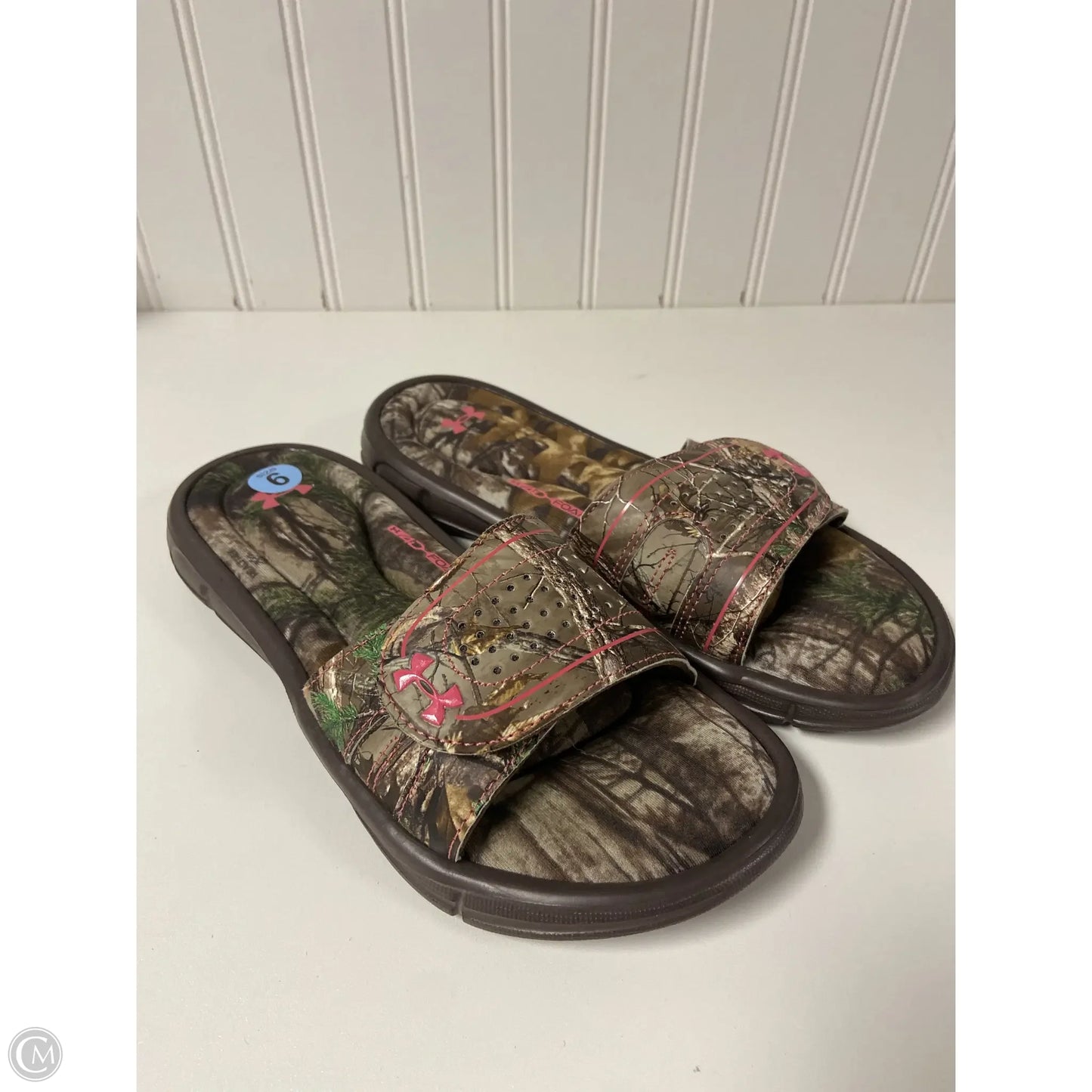 Sandals Sport By Under Armour In Camouflage Print, Size: 6