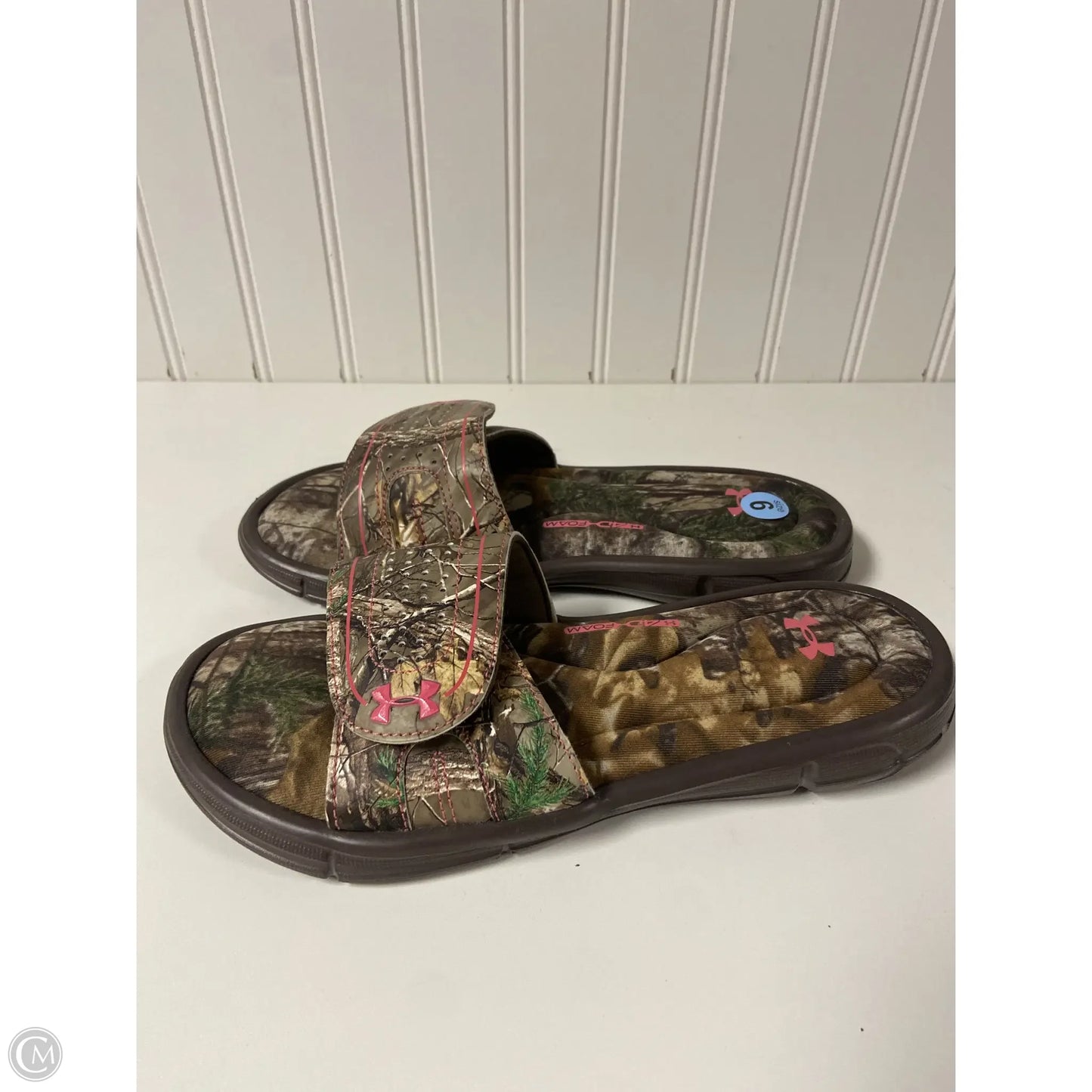 Sandals Sport By Under Armour In Camouflage Print, Size: 6