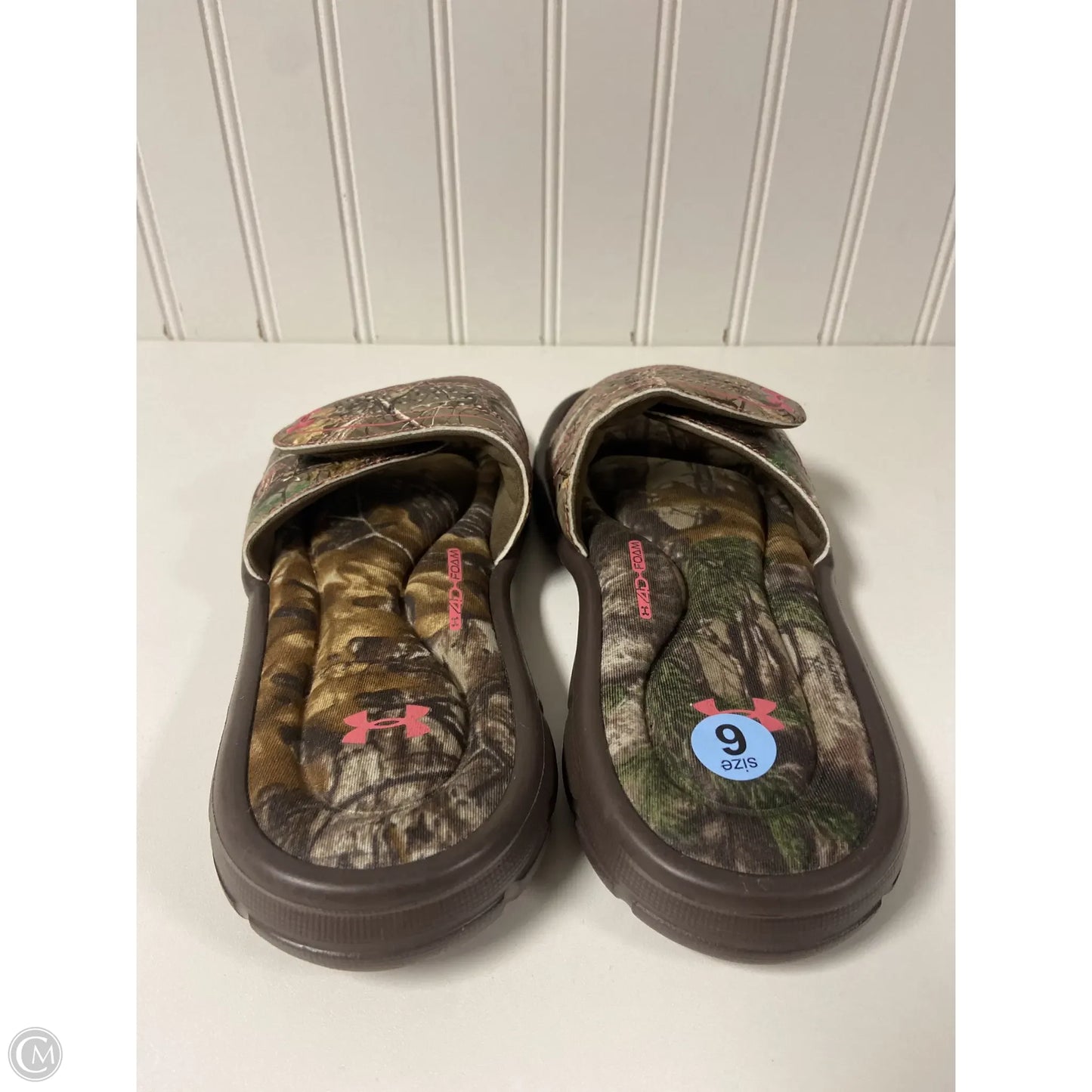 Sandals Sport By Under Armour In Camouflage Print, Size: 6