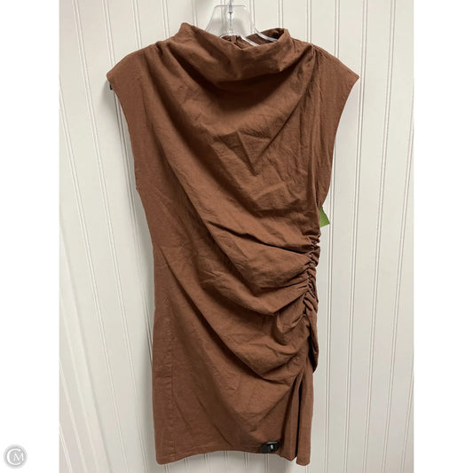 Dress Casual Midi By Anthropologie In Brown, Size: S