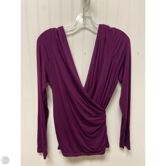 Top Long Sleeve By Free People In Purple, Size: M