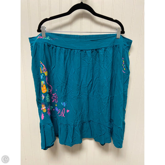 Skirt Midi By Disney Store In Teal, Size: 4x