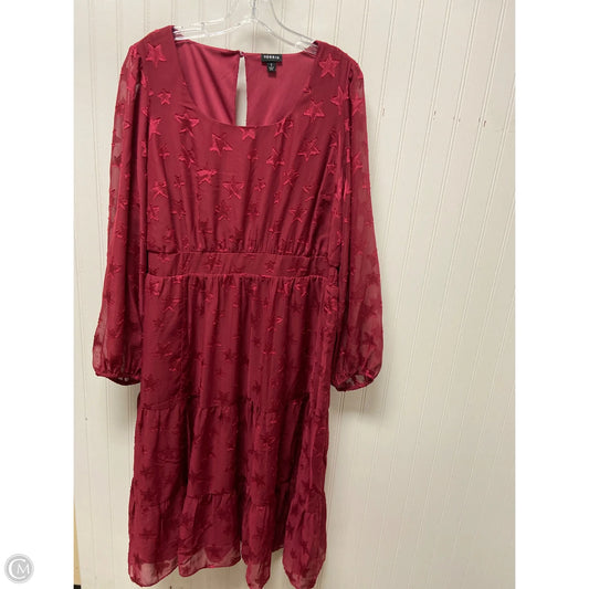 Dress Party Midi By Torrid In Red, Size: 1x