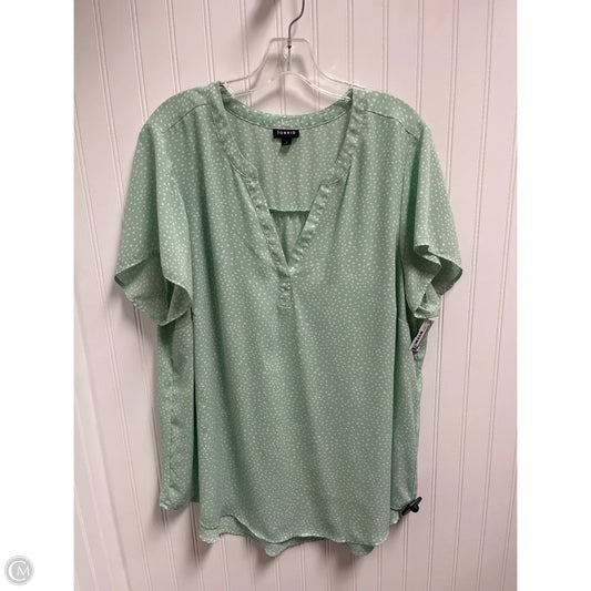 Top Short Sleeve By Torrid In Green, Size: 2x
