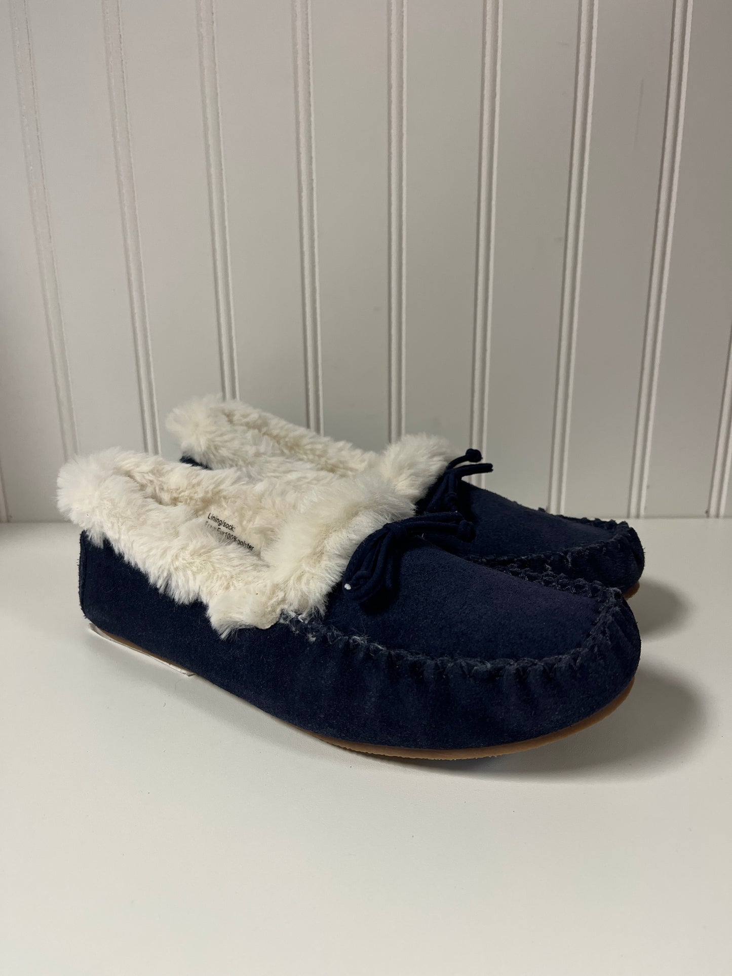 Slippers By Talbots In Navy