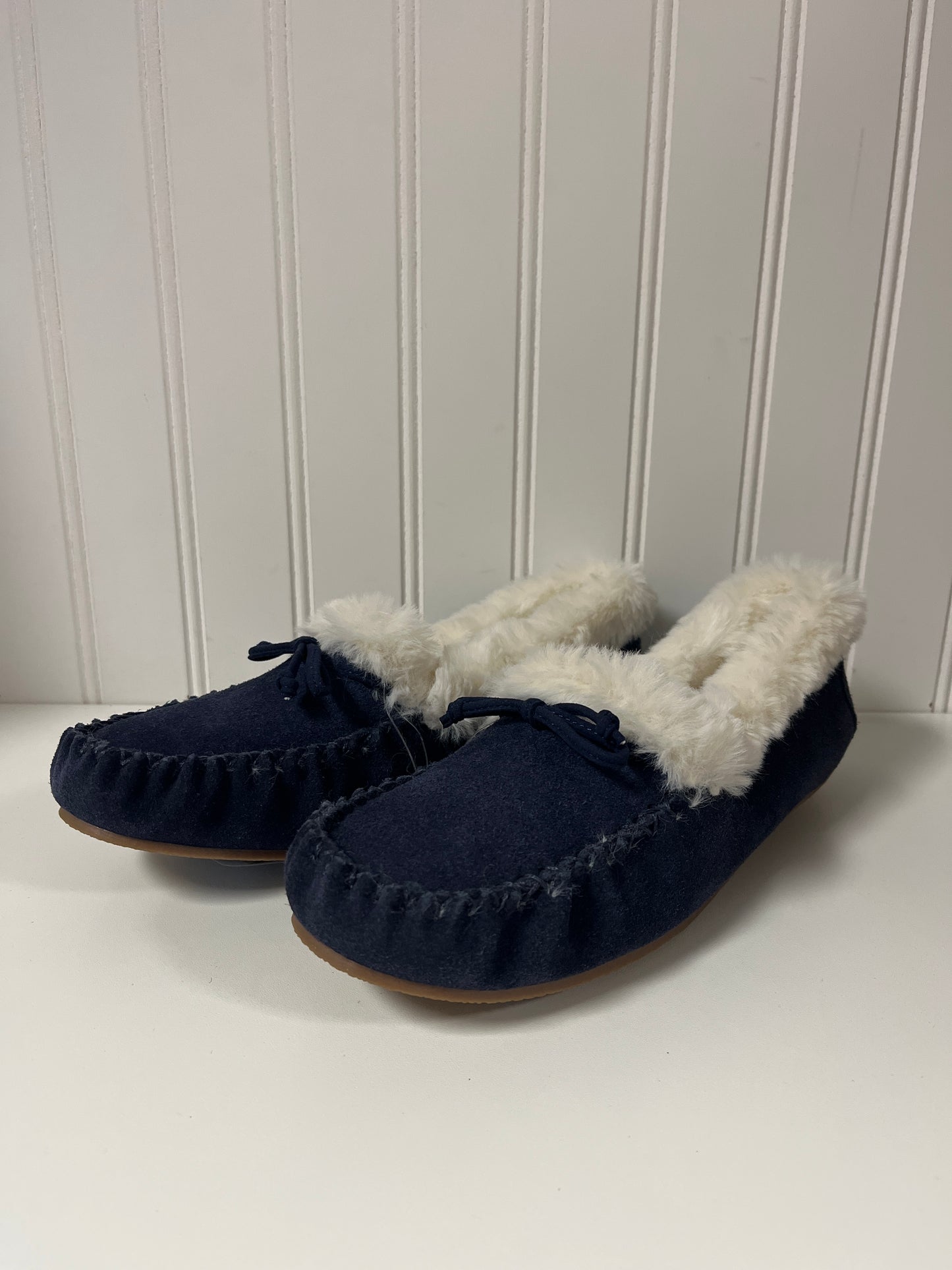 Slippers By Talbots In Navy