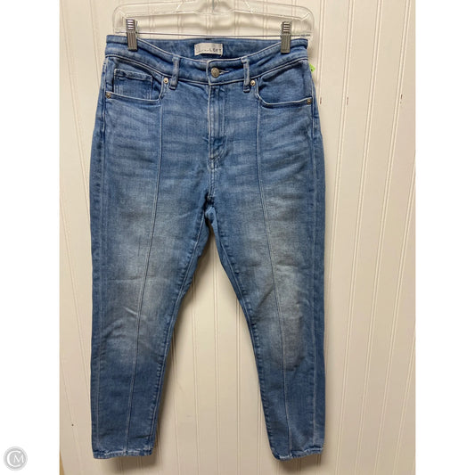 Jeans Skinny By Loft In Blue Denim, Size: 4