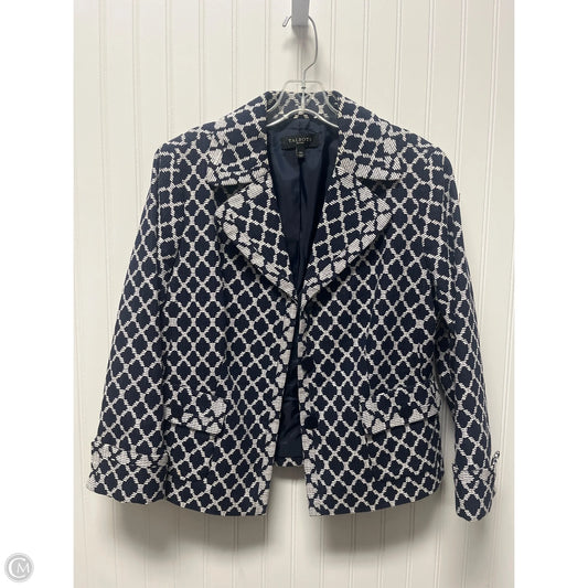 Blazer By Talbots In Blue & White, Size: 14p