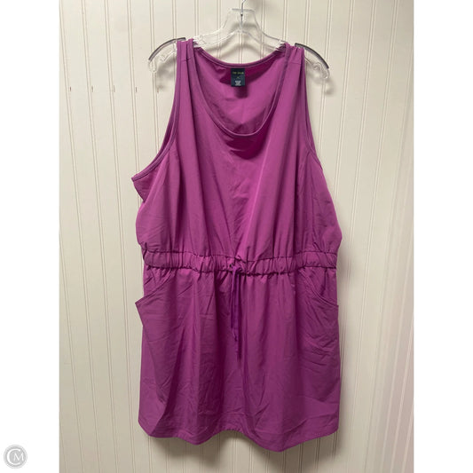 Athletic Dress By Tek Gear In Purple, Size: 3x
