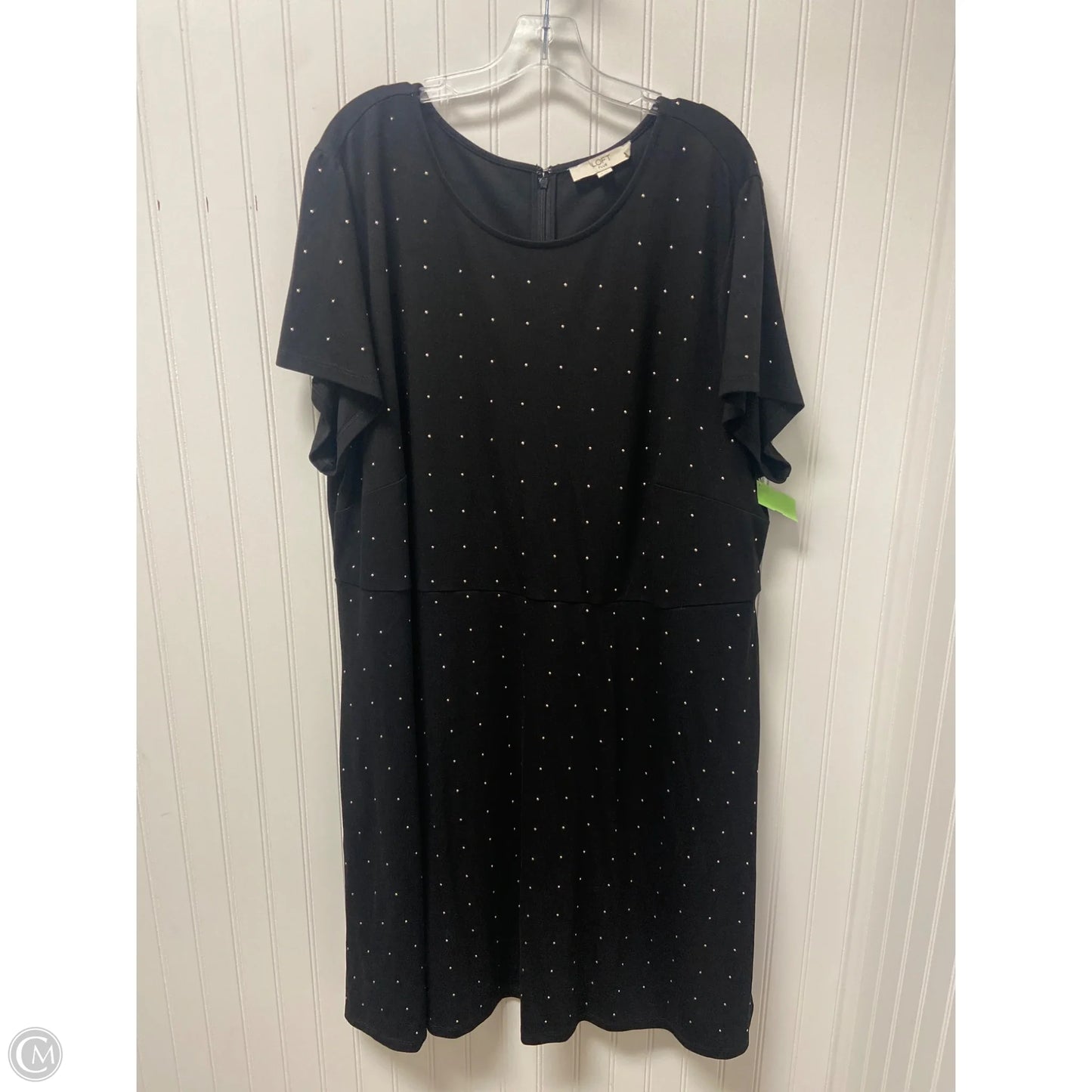 Dress Casual Short By Loft In Black & Gold, Size: 4x