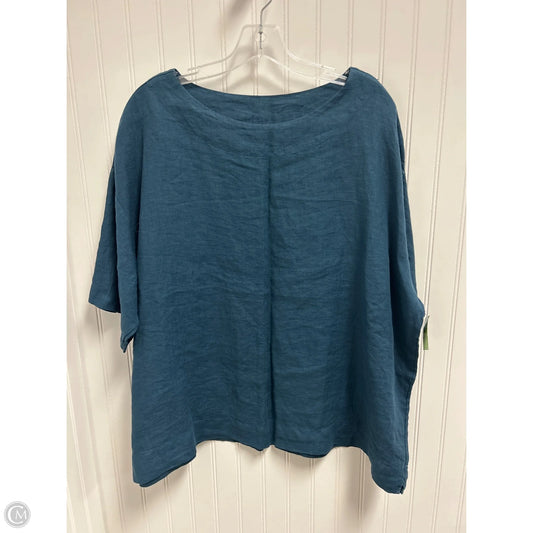 Top Short Sleeve By Bryn Walker In Teal, Size: S
