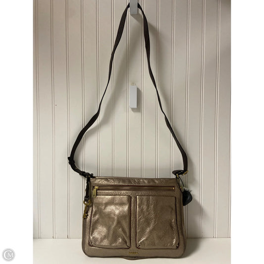 Crossbody Leather By Fossil, Size: Medium