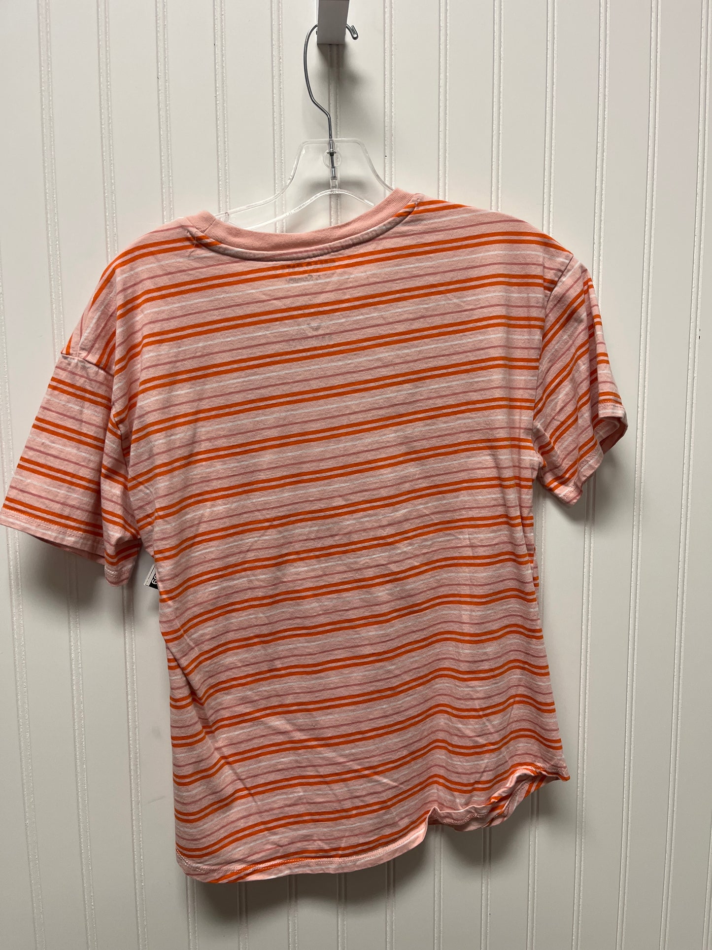 Top Short Sleeve By Clothes Mentor In Orange & Pink, Size: M