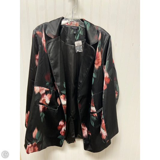 Blazer By Torrid In Floral Print, Size: 3x