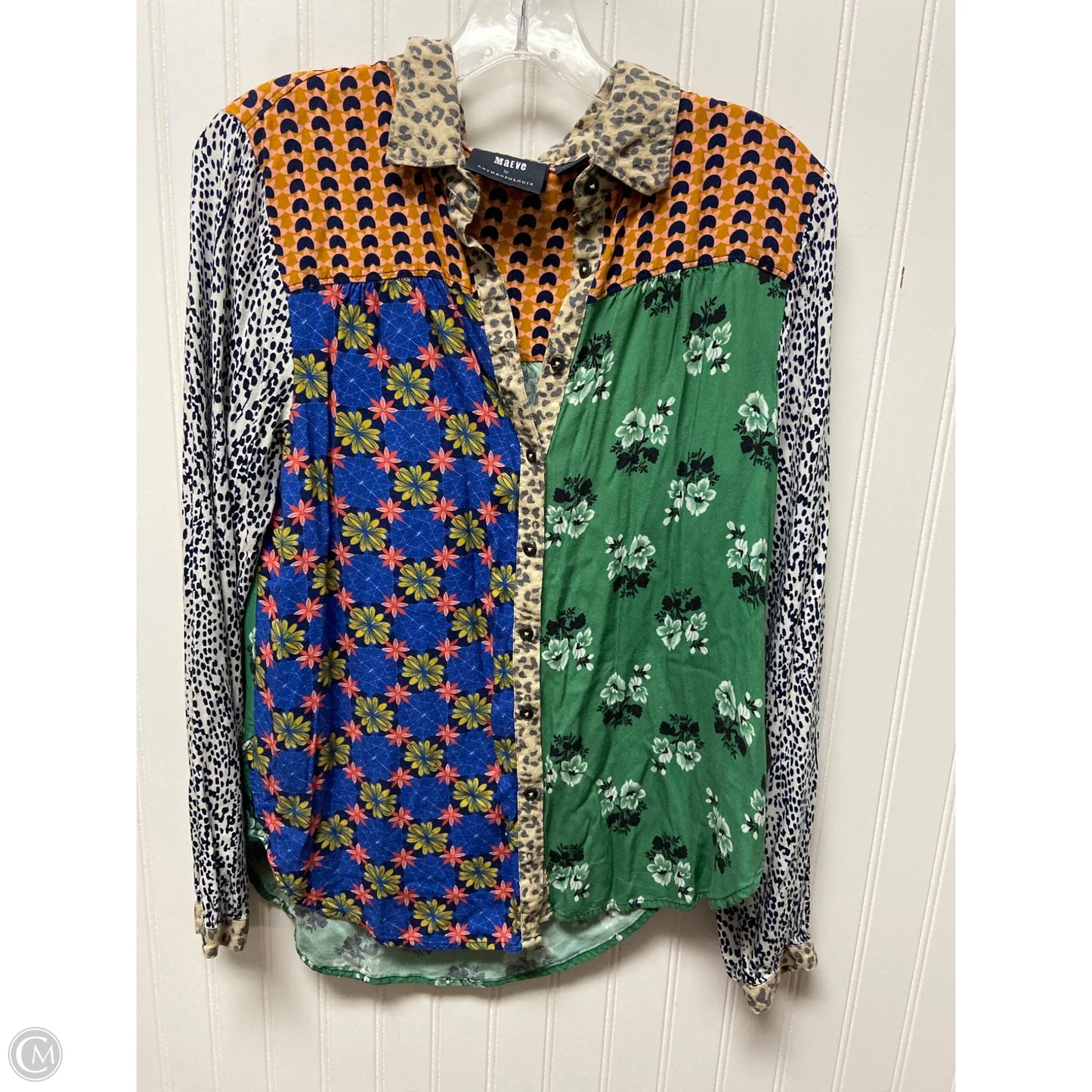 Top Long Sleeve By Maeve In Multi-colored, Size: S