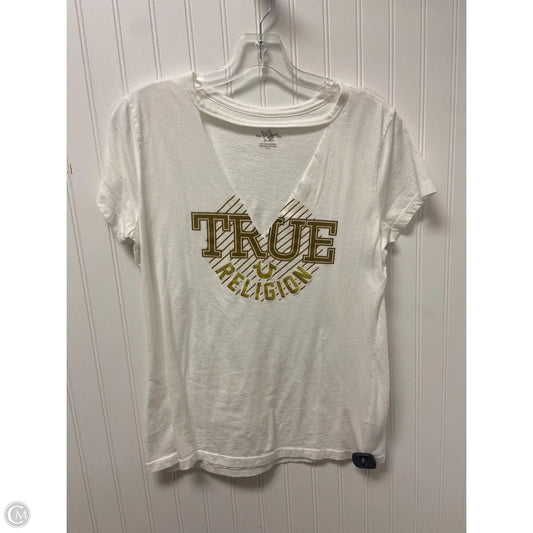 Top Short Sleeve By True Religion In White, Size: M