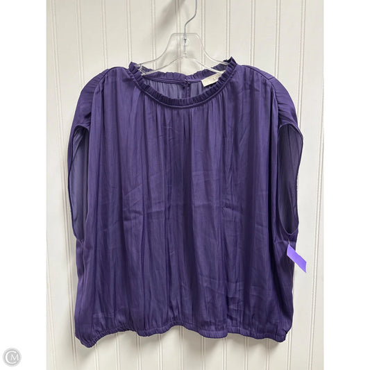 Top Sleeveless By Loft In Purple, Size: Xl