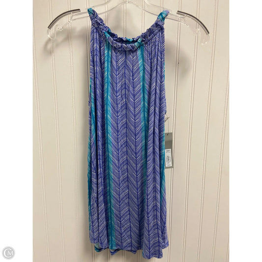 Top Sleeveless By Apt 9 In Blue & Green, Size: Xs