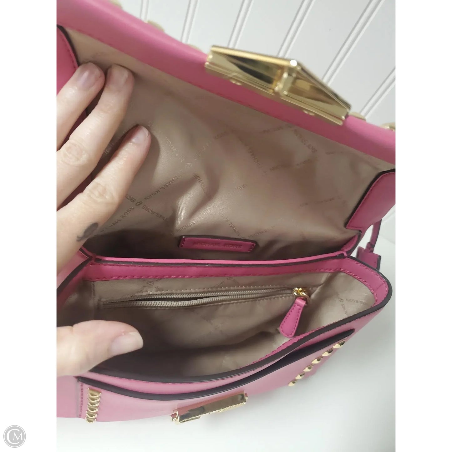 Crossbody Designer By Michael Kors, Size: Medium