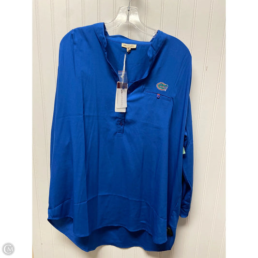Athletic Top Long Sleeve Crewneck By Clothes Mentor In Blue, Size: Xl